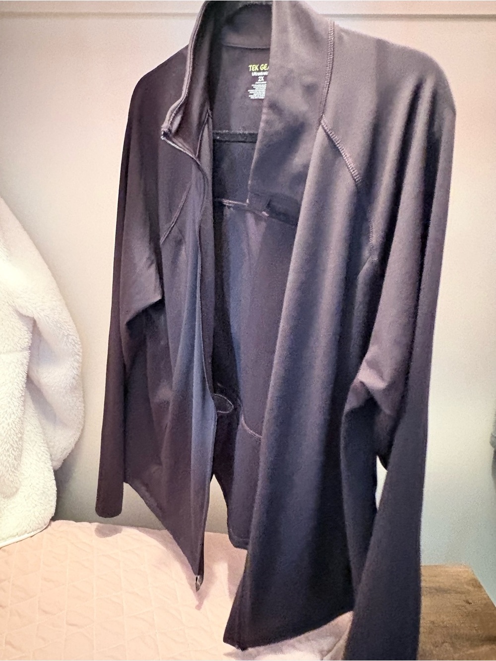 tek gear Men's Dark Gray Lightweight Open-Front Jacket